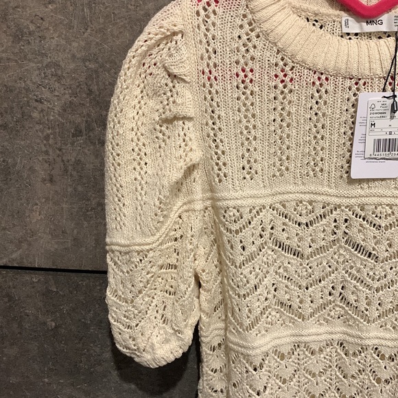 Mango London 🇬🇧 Crochet Top Size M - Picture 3 of 5